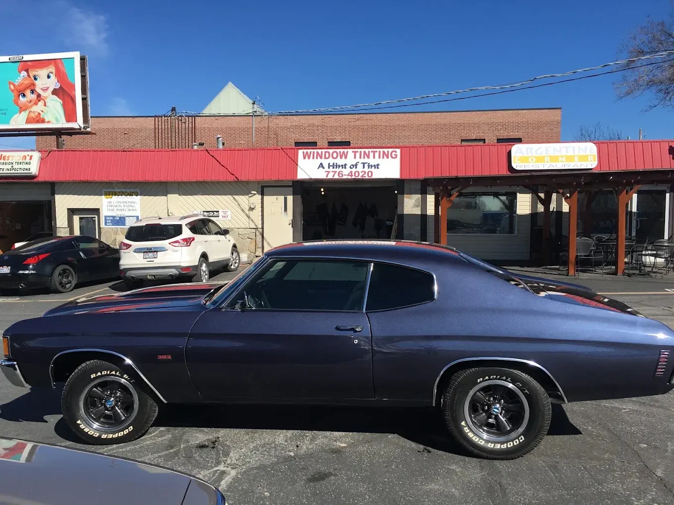 Classic Chevrolet Chevelle with tinted windows